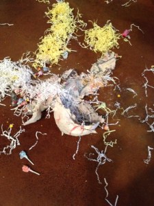 Candy and crimped paper.....y'all know how I love me some paper crimping!