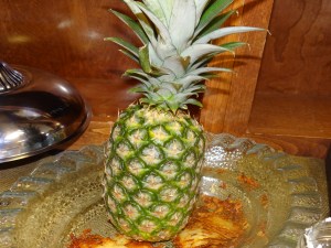 The pineapple that made us smile and remember at Aub's graduation festivities. 