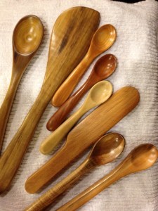Beautiful handmade wooden utensils