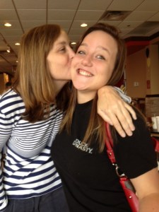 Mess Cat and Aub celebrating the fun of being together--from now on!