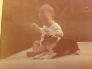 pic of puppy me and Pete 2