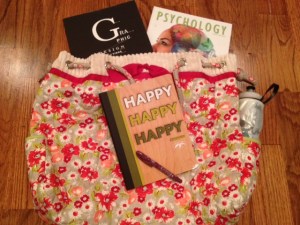 School bag all packed and ready to go. 