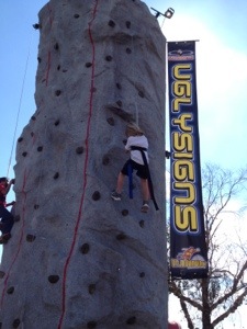 Cooter was right behind his sister not to be outdone.  He kept on trying.  Way to go, bud!