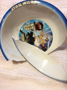 This was our day.  In a single picture.  One broken mess after another.  