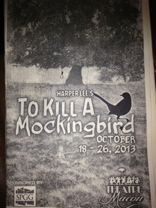 The playbill from the performance we attended Friday night. It was phenomenal!