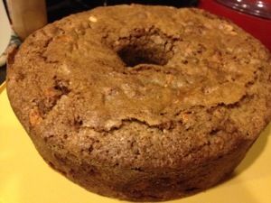 My Cocoa Apple Cake this year.....recipe from my Baking Cousin's Best Cookbook Ever.  Just out of the oven.  