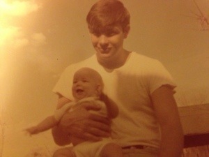 Me and my Daddy--he was pretty close to 25 in this picture.  He looks like a baby to me here.  