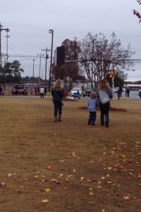 My crew headed to our spot towards the end of the parade.  Love watching it from this spot.  