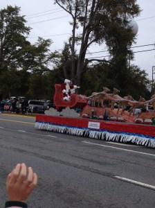 Santa and Mrs. Claus with all the reindeer.  Cooter asked where the real reindeer were, including Rudolph.  Resting up for their long trip in two and a half weeks of course!