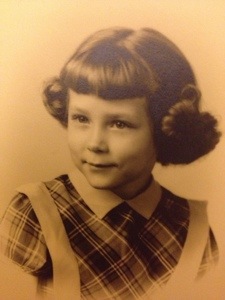 Check out my Mama.  The original Princess Leia buns!  Wasn't she a cutie!