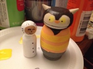 Max and his friend.  Thankful that Cooter found the monster critter at the craft store.  