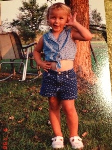 My girl in one of my favorite outfits from the consignment sale.  She could always make me laugh--still can.  