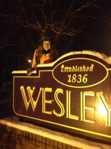 Aub and her alma mater