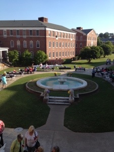 The fountain where we cheered loudly and sang sweetly, late in the evenings after the twinkling stars came out to watch.