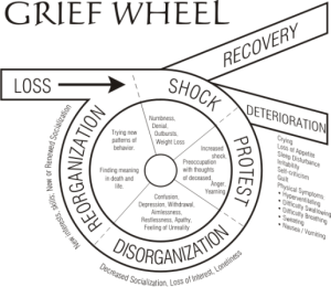 Grief wheel courtesy of http://www.dailystrength.org/groups/haven-of-peace-for-estranged-parents-hope/media/796196 