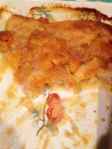 It went too quickly for me to get a picture before they all dug in.  