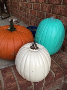 I think the teal is a nice addition to our Halloween traditions.