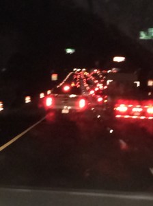 On the way home from Atlanta.  The interstate became a parking lot.   