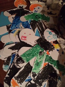 How many characters can you spot? There's Harry, Fred and George (see their "sweaters"), He Who Must Not Be Named, and SOOOO many others.