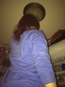 My girl helping shine light in our world.....and my closet.